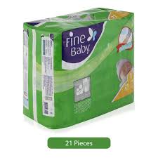 Fine Baby Newborn Size 1 Diapers 21 Pieces
