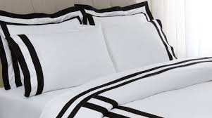 Black And White Bed Sheets Single Your Black And White Bedding Makeover Luxury Linens Magazine White Bedding Luxury Linen White Bedding Master Bedroom