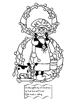 Others suggest the gold rings refer to five goldspinks—a goldspink being an old name for a goldfinch; The Twelve Days Of Christmas Coloring Pages