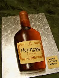 Birthday Cake Liquor Bottle With Name Hennessy Bottle Cake Hennessy Cake Bottle Cake Liquor Cake