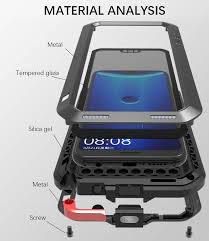 love mei powerful huawei p20 lite huawei nova 3e protective case full body body