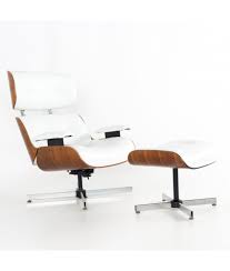 4.3 out of 5 stars 184. Eames Style Plycraft White Leather And Walnut Lounge Chair And Ottoman
