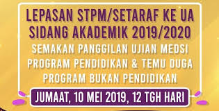 Tarikh keputusan spm di umumkan. Semakan Ujian Medsi 2019 2020 Universiti Awam Lepasan Stpm