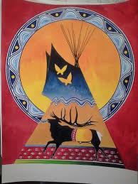 Elk Dreamers Lodge Joe Pulliam Lakota Artist Native American Art American Indian Art Native American Artwork