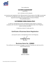 How To Register Business Name With Dti Online And My Own Experience Catzie Net Blog