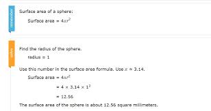 Volume & surface area of spheres; Dale Copy Of Surface Area Volume Sphere Geogebra
