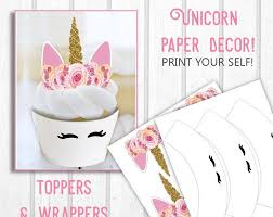 24pk unicorn cupcake topper & wrapper set with pin the horn game party supplies. Printable Unicorn Cupcake Toppers And Wrappers Unicorn Print Outs Unicorn Party Decor Diy P Unicorn Cupcakes Toppers Cupcake Toppers Printable Unicorn Party