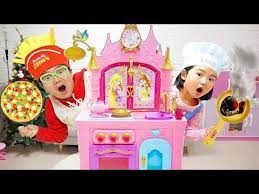 Pizza Toys Playset Mainan Masak Masakan Membuat Pizza Let S Play Boram Youtube Mainan Masakan Pizza