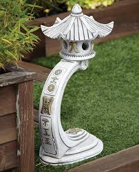 See more ideas about garden, garden art, garden ornaments. Statues Sculptures Online Chinese Garden Ornaments Medium Curved Japanese Pagoda Lantern Amazon Co Uk Garden Outdoors