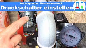 Gartenpumpe Hauswasserwerk Druckschalter Einstellen Anleitung Zum Druck Einstellen Deutsch Youtube