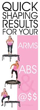 Trampoline Exercises Top 3 Arms Abs Cardio Visit Jumpsport For Workout Details And More Vid Trampoline Workout Mini Trampoline Workout Rebounder Workouts