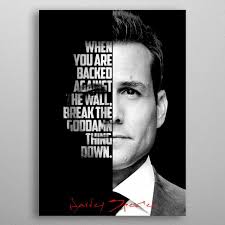 Work Until You No Longer Have To Introduce Yourself Harvey Specter Harvey Specter Poster Made Out Of Metal Harvey Specter Harvey Specter Quotes Text Art