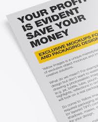 Four high resolution psd files that can be easily download for free. Glossy A6 Flyer Mockup In Stationery Mockups On Yellow Images Object Mockups
