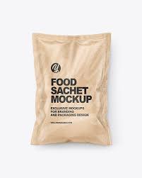 Download Kraft Paper Food Sachet Mockup Designs Zone PSD Mockup Templates