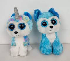 TY LARGE BEANIE unicorn and fox 10 Inch Plush soft toys. £7.99