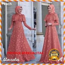 Dimana pakaian ini tidak hanya lagi menjadi pakaian yang dikenakan pada masa zaman penjajahan dahulu. 30 Model Gamis Brokat Di Bawah Rp200 Ribu Yang Stylish Dan Elegan Updated 2021 Bukareview