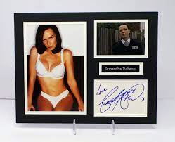 Samantha ROBSON Signed Mounted Sexy Photo Display AFTAL RD COA The Bill |  eBay