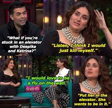 But When She Expressed That Dealing With Her Cousin S Exes Would Be Tougher Koffee With Karan Actors Funny Kareena Kapoor