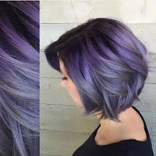 Add more interest to your angeled bob hair styles by incorporating a bold color like purple. Ombre Short Haircut Short Bob Hairstyles For Women Thick Hair Popular Haircuts