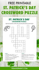 Ireland is known for their wonderful castles, so enjoy them from the comfort of you home with st patrick's day castle mahjong! St Patrick S Day Crossword Puzzle Free Printable Game Pjs And Paint