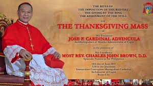 Luis jan piers advíncula castrillón is a peruvian professional footballer who plays for argentinian club atletico boca juniors and the peru. The Bestowal Rites Of Cardinal Advincula In Roxas City Capiz Youtube