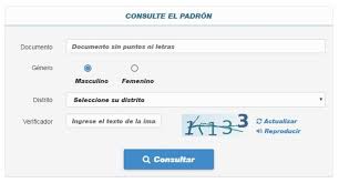 Para consultar dónde se vota, sólo se requiere el número de dni y seleccionar el sexo y distrito del votante. Donde Voto Padron Electoral Del 27 De Octubre 2019 Bae Negocios