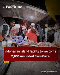 Indonesia plans to transform a medical facility on the uninhabited Galang Island to treat approximately 2,000 wounded residents from Gaza, according to a statement from President Prabowo Subianto's spokesperson, Hasan Nasbi. The