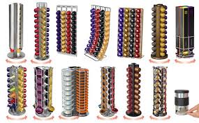 Nespresso 3 drawer coffee pod holder and machine stand. 20 Most Creative Nespresso Capsules Rack 1 Design Per Day Nespresso Capsules Coffee Capsules Capsule Coffee Machine