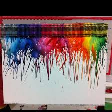 I Did Crayon Art With Ethan S Class For The Auction I Think They Did A Great Job So Proud Of Them Class Art Auction Crayon Art Art