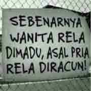 Kata motivasi tak harus berupa kalimat yang serius. Kata Mutiara Istri Dimadu Qwerty