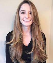 Balayage layered long side bangs. Pin On Hair