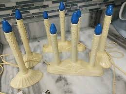 Lot Of Vintage Christmas Plastic Drip Candle Window Candelabra Lights Ebay