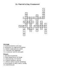 Patrick's day is celebrated every year on the 17th day of this month. St Patrick S Day Crossword Puzzle By Teaching Zeal Tpt