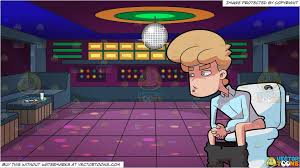 A Man Having An Uncomfortable Release Of Body Waste And A Groovy Looking Nightclub Dance Floor Background Night Club Dance Floor Blue Eyed Men