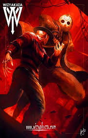 Freddy Krueger Vs Jason Vs Michael Myers Vs Chucky Pin By Queen Diamond On Wiz Yakuza Freddy Krueger Art Horror Movie Icons Horror Movie Art