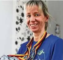 Iris Opitz holt gleich drei Medaillen