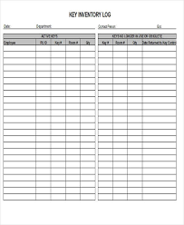 Key Log Templates 2 Free Printable Word Excel Formats Invoice Template Templates Best Templates