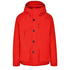 Red Hooded Down Jacket