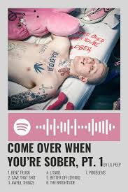 Lil Peep Come Over When You Re Sober Pt 2 Album Cover Come Over When You Re Sober Pt 1 By Lil Peep Polaroid Poster In 2020 Film Posters Minimalist Movie Poster Wall Music Poster Design