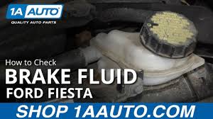How can person check for leak in hydraulic brakes? How To Check Brake Fluid 09 19 Ford Fiesta Youtube