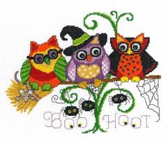 Halloween Hoots Cross Stitch Chart