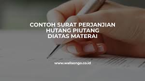 Check spelling or type a new query. Contoh Surat Perjanjian Hutang Piutang Di Atas Materai