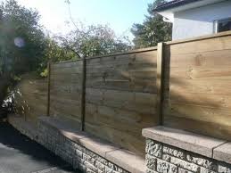 Mur Anti Bruit En Bois Massif Reflechissant Absorbant 1 Et 2 Faces En 2020 Cloture Bois Palissade Palissade Jardin