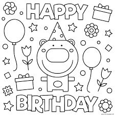 The different patterns and shapes in these coloring pages can be a challenging task for kids as they keenly involved in filling the pictures the perfect colors. Happy Birthday Kids Fun Balloon Coloring Pages Printable