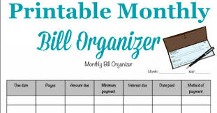 From th a few popular options for downloading printable bridge talley sheets for free includ. Printable Monthly Bill Organizer To Make Sure You Pay Bills On Time