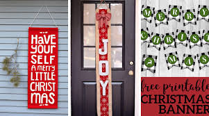 1 pcs merry christmas porch door banner. 16 Ways To Decorate Your Front Porch This Christmas