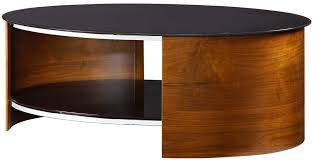 The treble coffee table is a study in modern chic. Jual Jf301 Wb San Marino Black Glass And Walnut Coffee Table