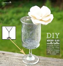 I love the look of mercury glass but not the price tag. Dollar Store Craft Diy Mercury Glass Votive Holder From Martini Glass
