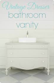 For a contemporary home, there's no better choice than a modern bathroom vanity.featuring sleek designs, stylish vessel sinks and minimal hardware, modern vanities offer all the trendy style you demand in a variety of sizes and finishes to match any decor. Vintage Dresser Bathroom Vanity Lovely Etc