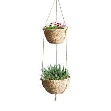 You can hang them in your bedroom or living space. 2 Tier Hanging Planter Basket Handmade Plant Hanger Decorative Hanging Planter Pot Holder Walmart Canada